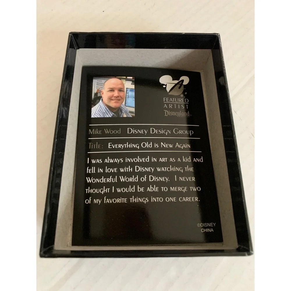 Disneyland 2006 Mickey Disneyland Sign Jumbo Pin 750 Ltd Edit Mike Wood Artist - Picture 6 of 6